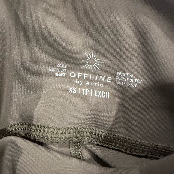 NEW aerie goals biker short arbor Olive 9” - Picture 5 of 5